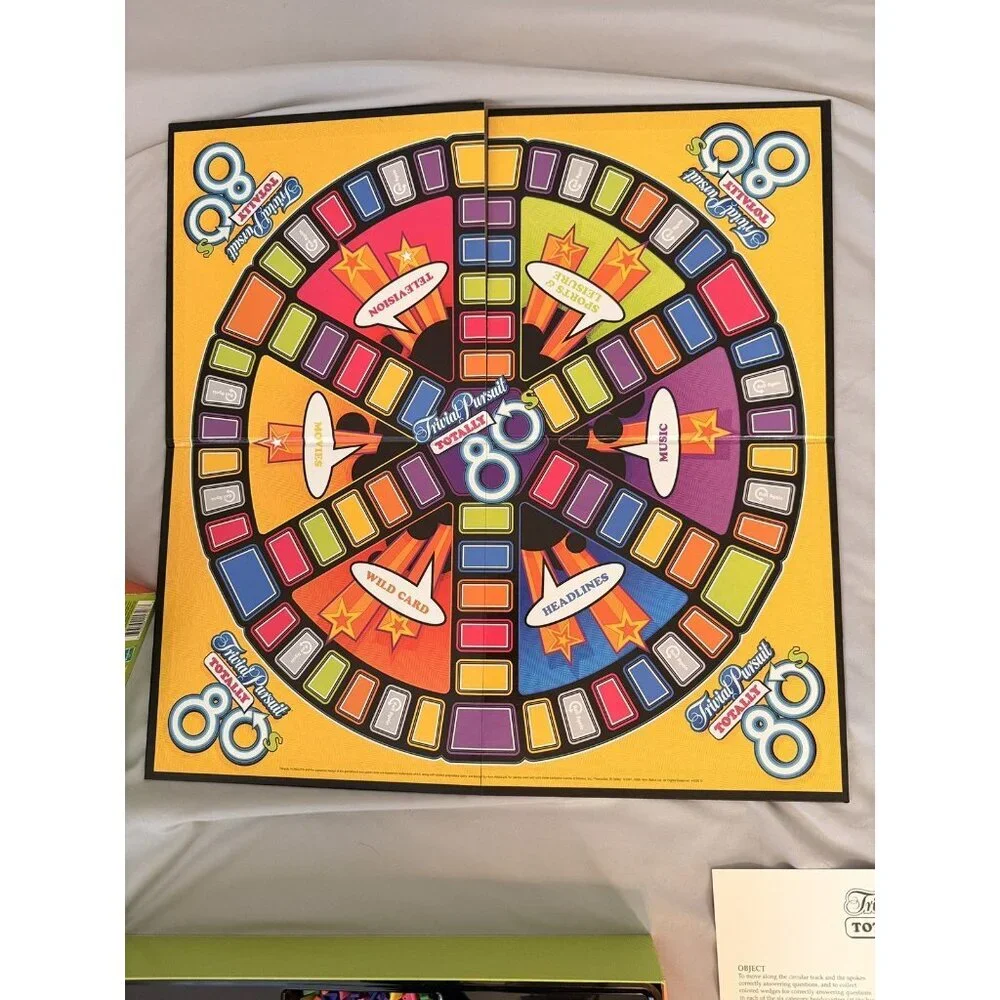 Trivial Pursuit Totally 80s Edition Board Game Complete 2005 Parker Brothers